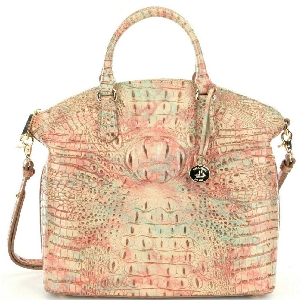 Brahmin Large Duxbury Satchel in Sandstone